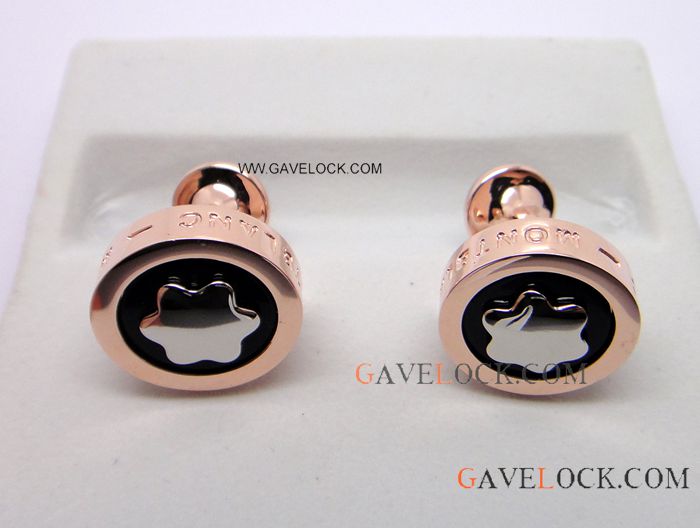 Mont blanc Cufflink Rose Gold Fake- Hot Sale Mont blanc Cuff links